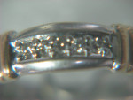 MENS WEDDING BAND 5 DIAMOND RING