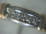 MENS WEDDING BAND 5 DIAMOND RING