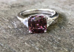 QVC Diamonique® Purple CZ Simulated Ring