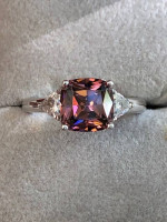 QVC Diamonique® Purple CZ Simulated Ring
