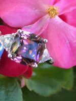 QVC Diamonique® Purple CZ Simulated Ring