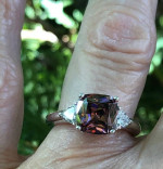 Diamonique® Purple CZ Ring Size 5