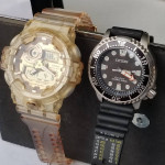 Casio G-shock Glacier Gold Limited Edition And Citizen Eco Drive Diver
