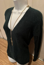 $109 MADEWELL Sweater Top NEVER WORN Forest Green