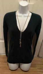 $109 MADEWELL Sweater Top NEVER WORN Forest Green