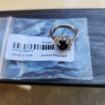 Midnight Saphire w/ Moissanite Sunburst