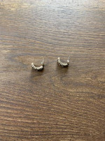 Diamond earrings - Black and White Diamonds