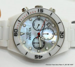Invicta Pro Diver 34865 Mother Pearl Dial White Ceramic Chronograph Wa