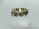 King Baby Studio Rose Infinity Ring Authentic 8mm Band Size 10 925 Sil