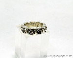 King Baby Studio Rose Infinity Ring Authentic 8mm Band Size 10 925 Sil