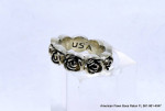 King Baby Studio Rose Infinity Ring Authentic 8mm Band Size 10 925 Sil