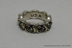 King Baby Studio Rose Infinity Ring Authentic 8mm Band Size 10 925 Sil