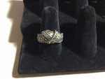 Woman’s Sterling Black Diamond Ring