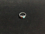 Woman’s Silver Toned Dual Heart Ring
