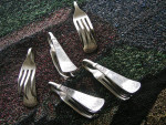 5 Forks to be used for jewelry necklaces