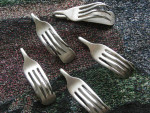 5 Forks to be used for jewelry necklaces