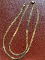 Gold necklaces