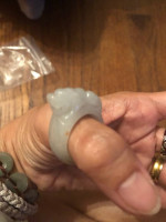 Foodog jade ring