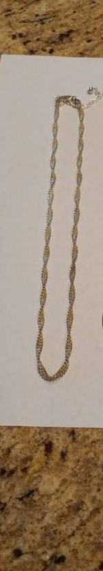 New Twisted Chain Necklace (Can also add a Pendant to it)