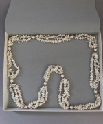 14K Freshwater Pearl Necklace 30" - NEW