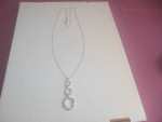 Brand New Silver Plated Pendant Necklace 32" Long