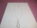 Brand New Silver Plated Pendant Necklace 32" Long