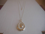 Brand New Silver Plated Pendant Necklace - 32" Long