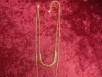 New - Gold Plated Necklace 38" Long