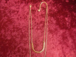 New - Gold Plated Necklace 38" Long