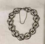 Intricate Silver Chain Bracelet, hand made.