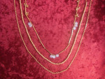 New Three Strand Necklace 32" Long -