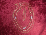 New Three Strand Necklace 32" Long -