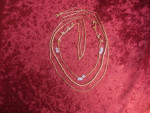 New Three Strand Necklace 32" Long -