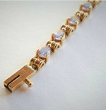 14k 14kt real Tanzanite bracelet was thousands yours for only $750