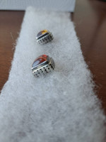 Sterling Silver Amber Earrings
