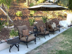 Luxury Patio Alumont 5 PC sofa seating set!