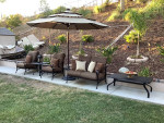 Luxury Patio Alumont 5 PC sofa seating set!