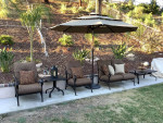 Luxury Patio Alumont 5 PC sofa seating set!