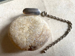 Hermes sterling silver key chain bag charm