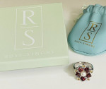 New Garnet Ring Size 7 SS925 Ross Simon Jewelry