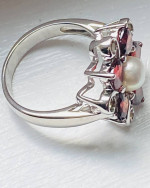 New Garnet Ring Size 7 SS925 Ross Simon Jewelry