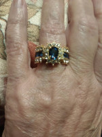 Elegant Blue Ring
