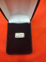 Men's 14k White Gold Diamond Ring