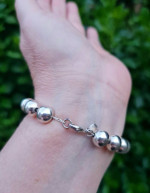 Ball Bead Bracelet Sterling Silver 925