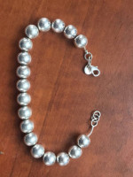 Ball Bead Bracelet Sterling Silver 925