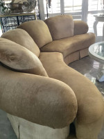 Large Curved Sectional Sofa Down Filled High End
