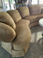 Large Curved Sectional Sofa Down Filled High End
