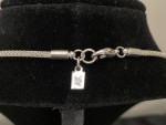 marked AK,(Ann Klein) choker necklace with 2 tone drops