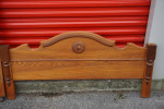 Antique Oak and Pine Bed Frame