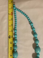 Chunky plastic beads, double strand
